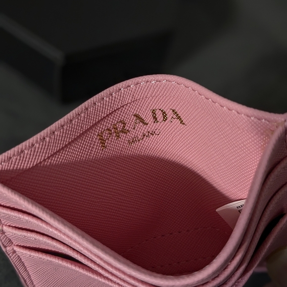 Prada front pocket wallet card case, pink - Picture 3 of 14